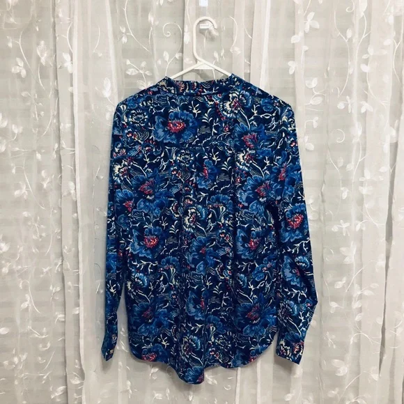 C. Wonder Neck Tie Floral Blouse - Picture 3 of 8